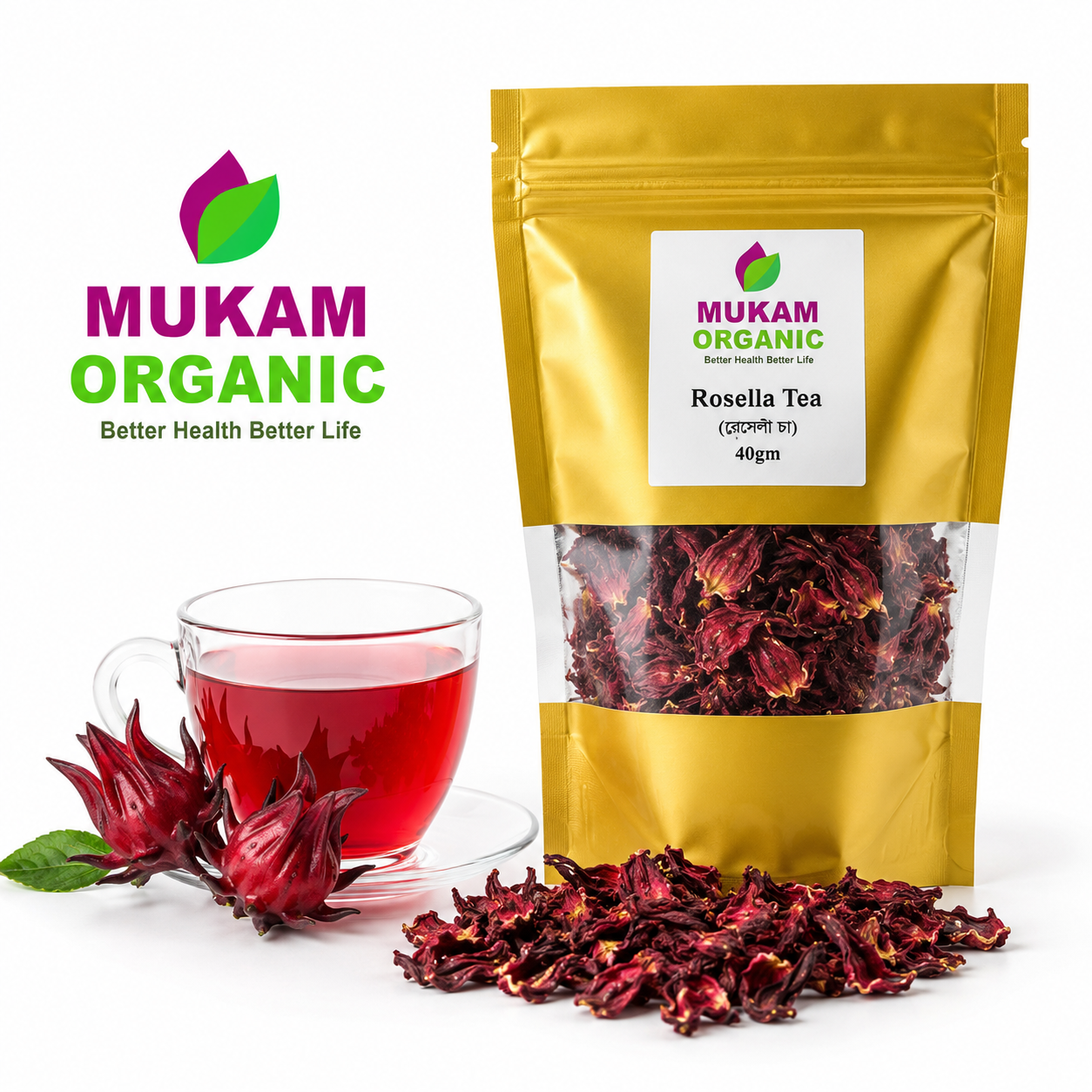 Rosella Tea 100gm – Premium Red Herbal Tea